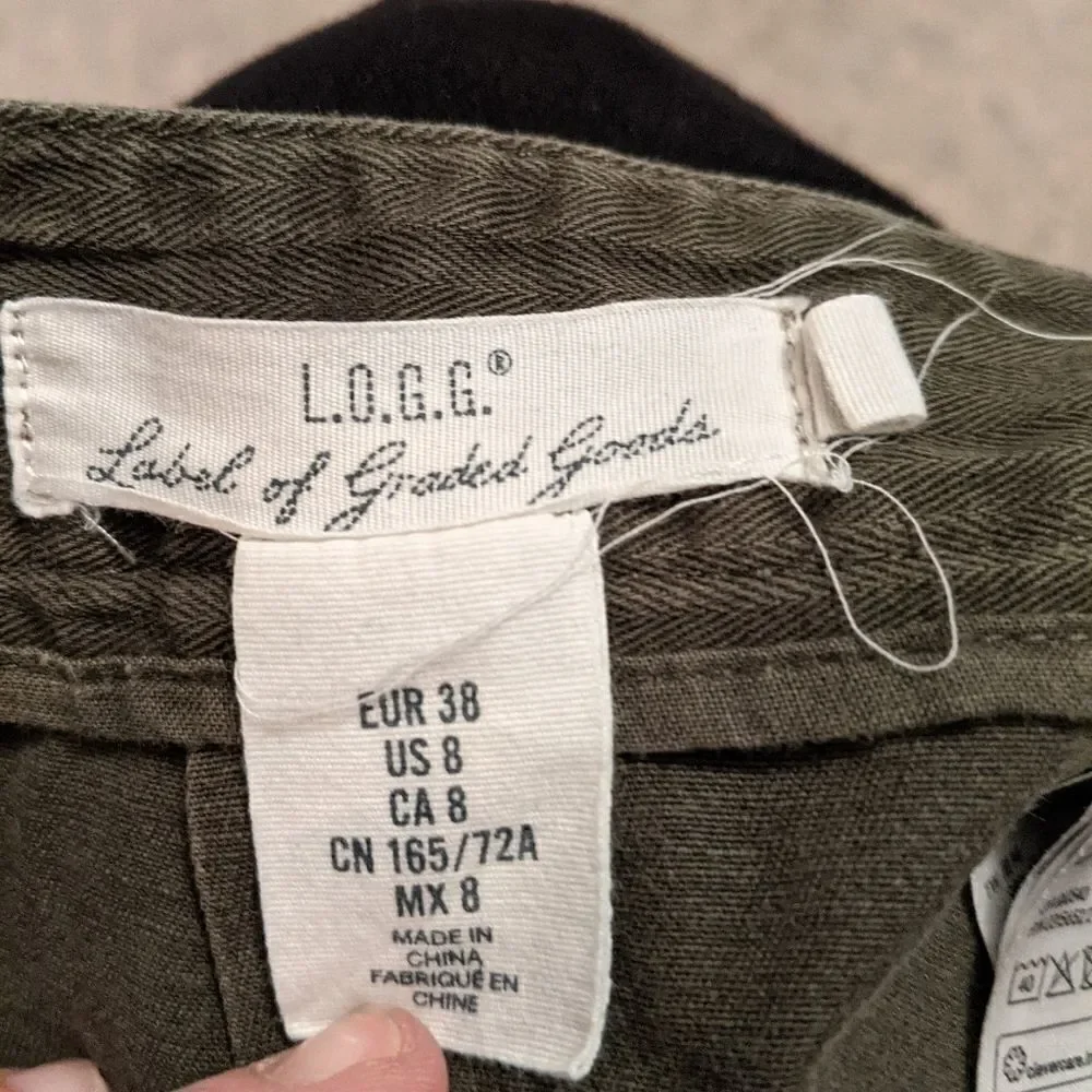 L.O.G.G army green skirt sz. 8